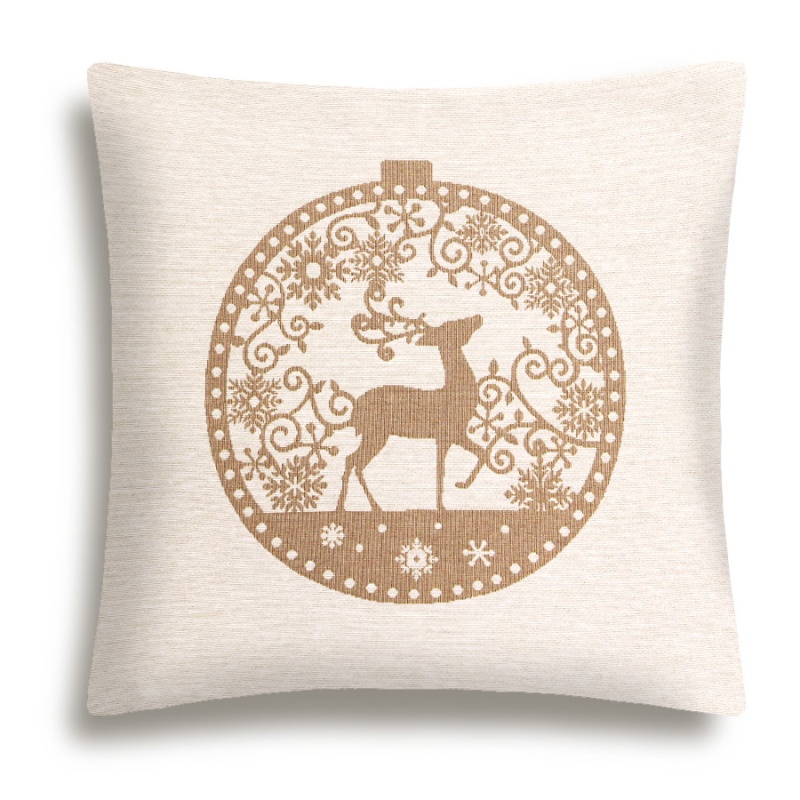 Подушка 45 х 45 см Le Gobelin Нидерланды Олень бежеваябелая 1195₽