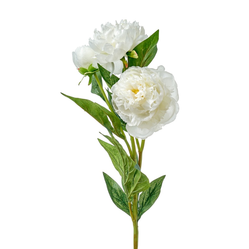 Искусственный цветок Пион 76 см MayBlummy белый MayBlummy CKH-0001