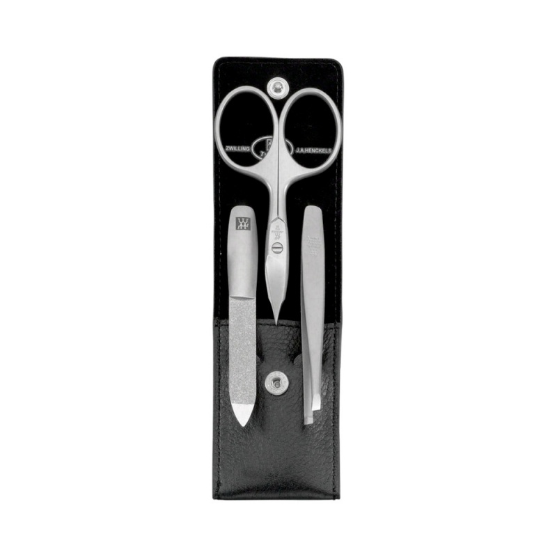 Набор маникюрный из 3 предметов в чехле Zwilling Twinox чёрный ножницы для бровей 9 см zwilling twinox