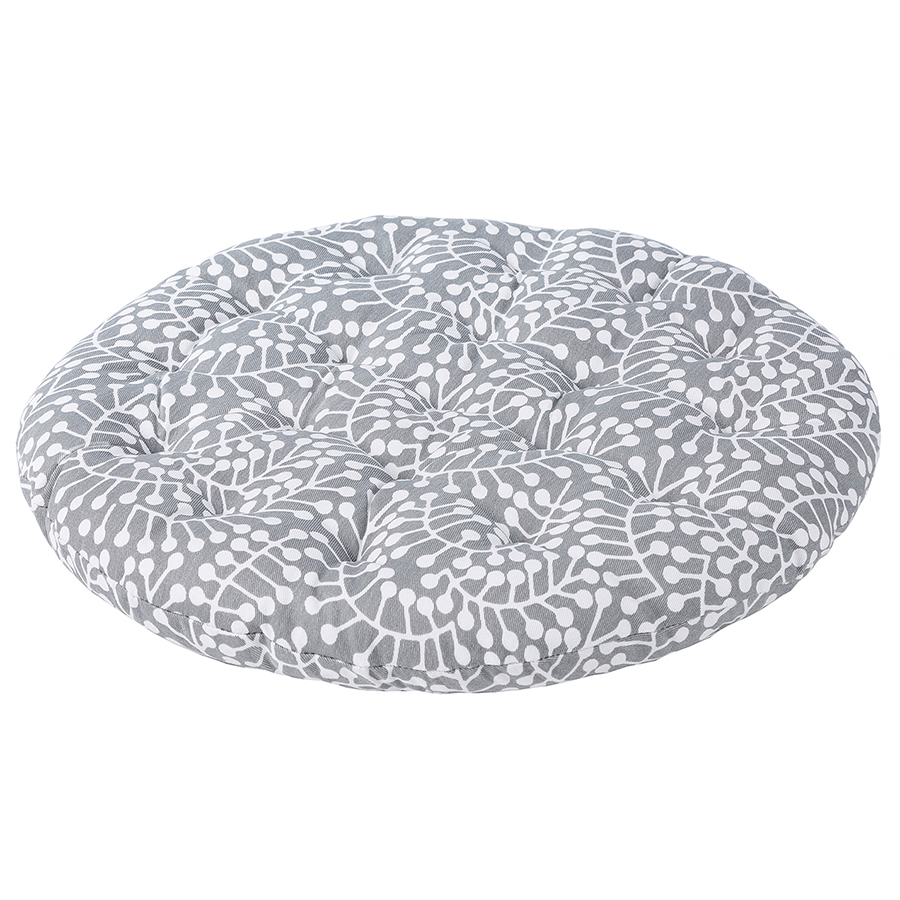 Подушка на стул круглая серого цвета с принтом Спелая Смородина из коллекции scandinavian touch, 40 Tkano CKH-TK22-CP0018 - фото 2