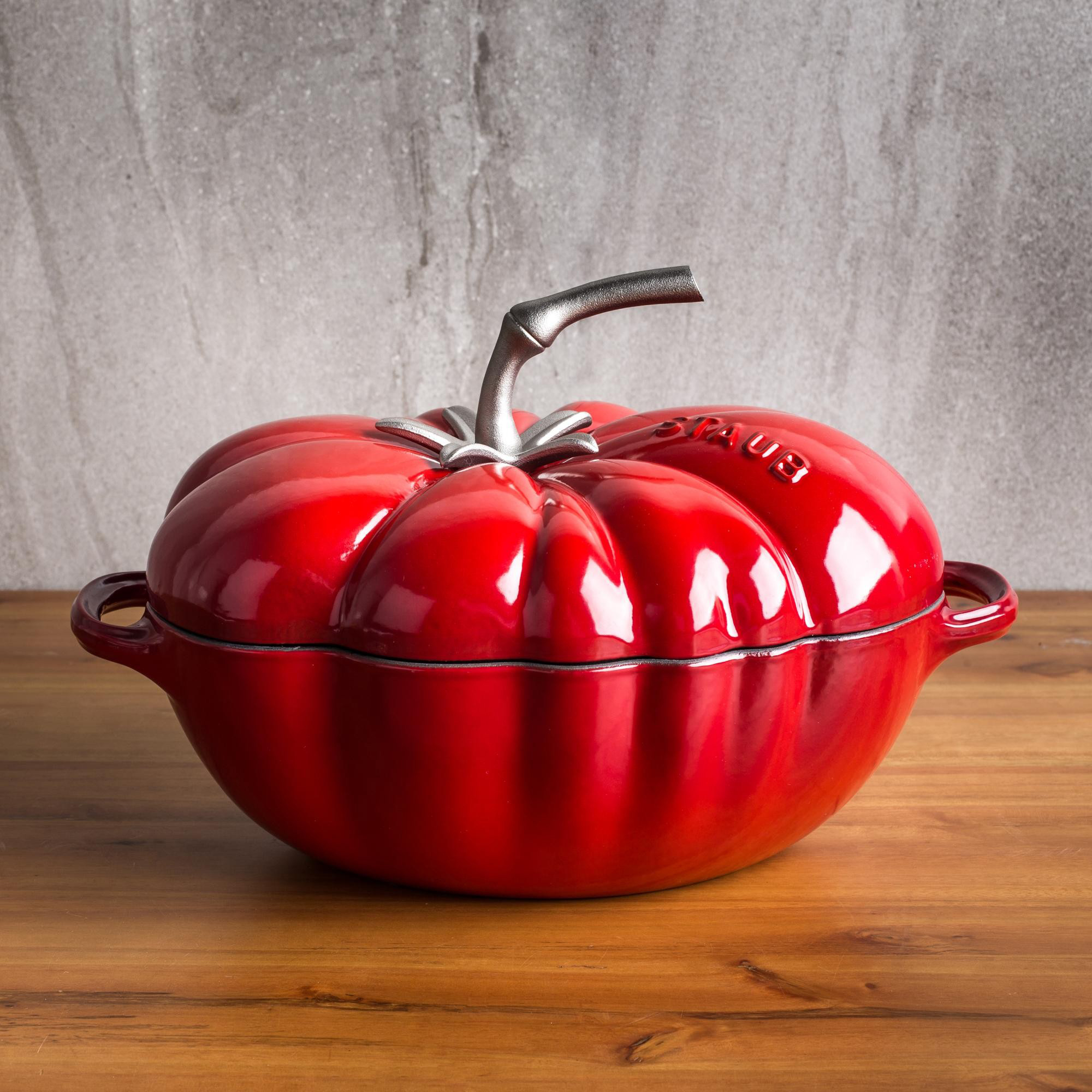 Кокот чугунный 2,9 л Staub Помидор вишнёвый (арт.DMH-11712506) - цена ...