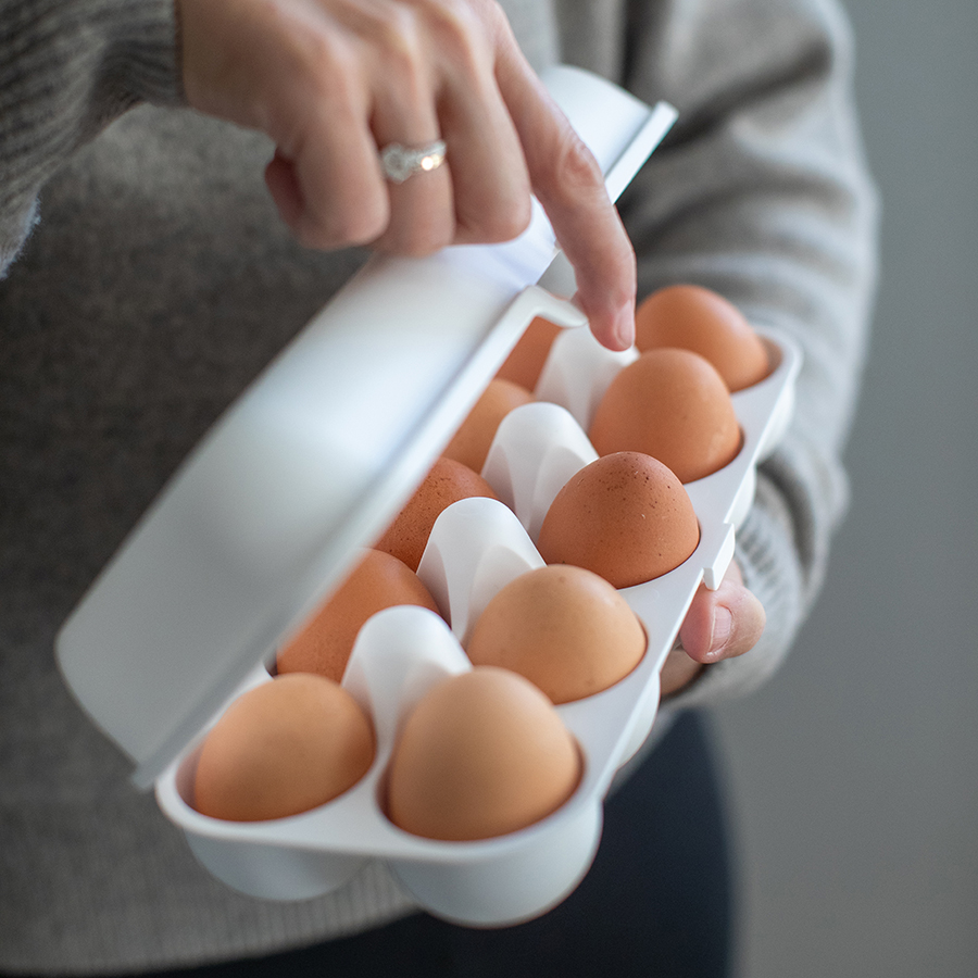 Коробка для яиц Koziol Eggs to go organic белый от CookHouse