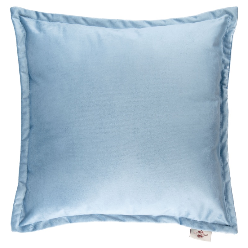 Подушка на стул декоративная 43 х 43 см Melograno голубой бархат подушка балансировочная inex balance pad 50x40x6 3 см голубой
