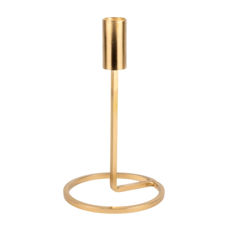 Подсвечник металлический 19 см Азалия золотой 1490₽