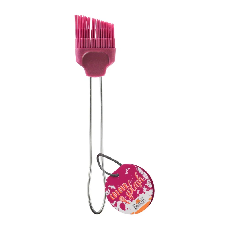 Кисточка 21 см силиконовая цвет гранат 854₽