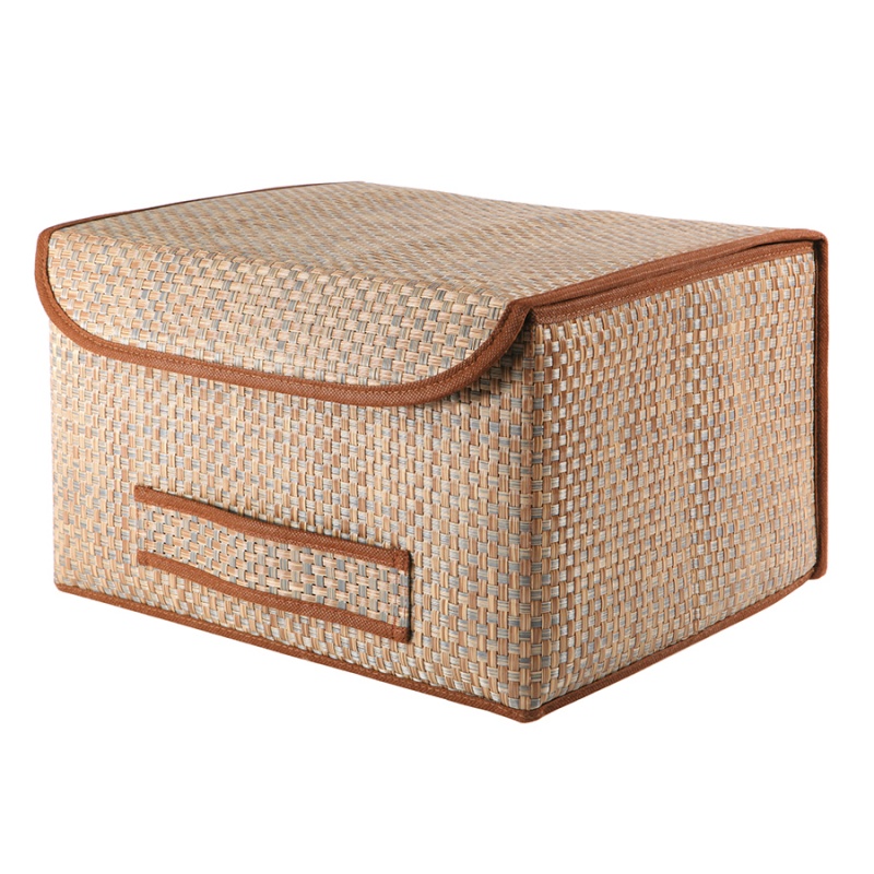 

Коробка для хранения с крышкой Casy Home коричневая