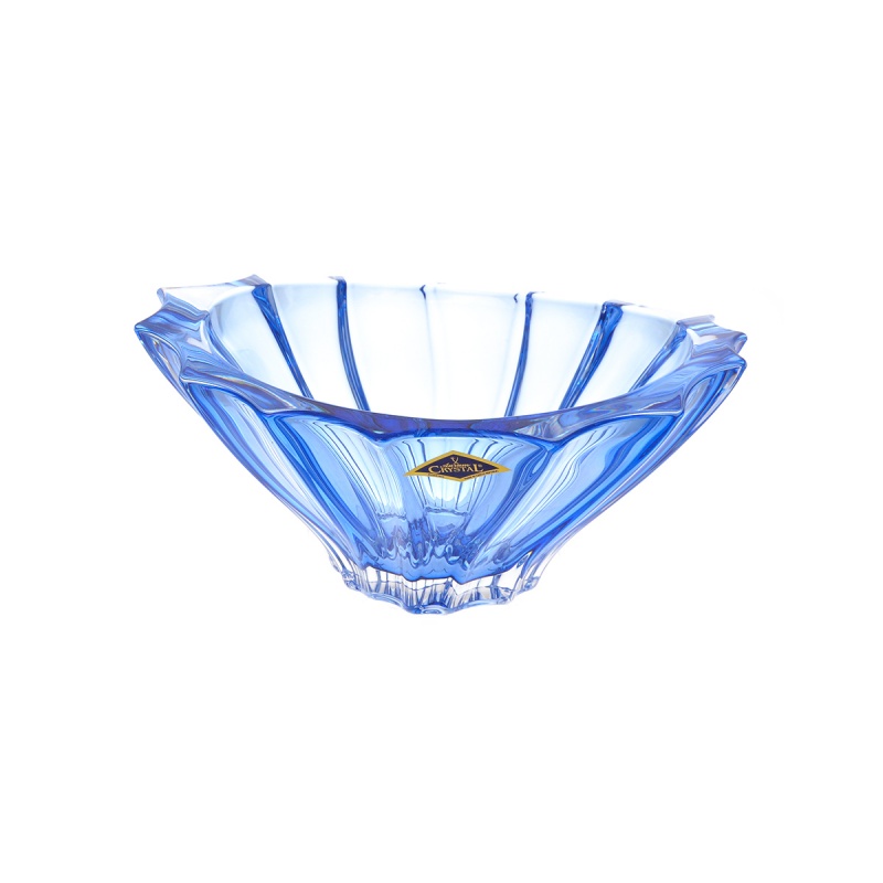 Фруктовница 22 см Aurum Crystal Plantica Blue тарелка десертная 20 см tognana coupe blue