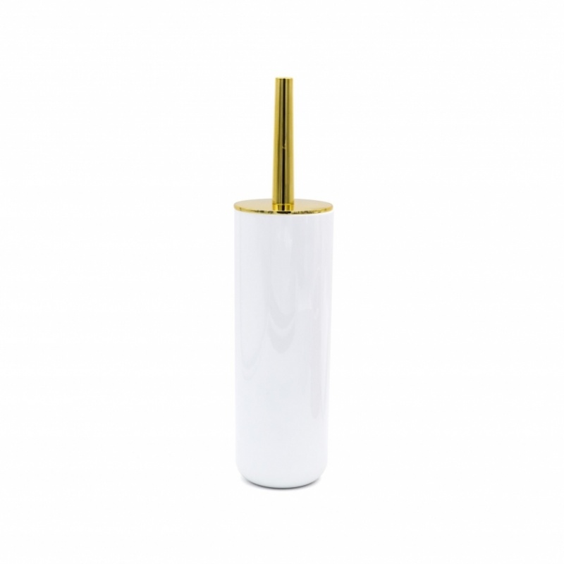 Ёрш для унитаза Ridder Alba белый-золотой ручка для сумки металлическая жемчужные бусы на прокол 12 5 × 9 × 1 2 см белый золотой