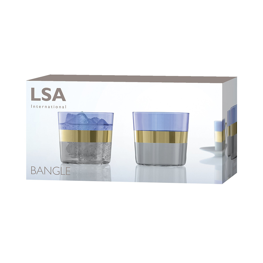 Набор стаканов LSA International Bangle фиолетовый 2 шт LSA International DMH-G060-09-197 - фото 4