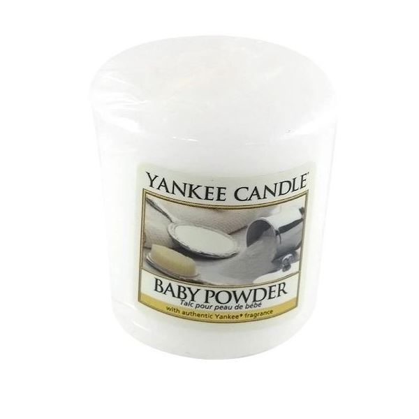Свеча ароматическая для подсвечника 4,6 x 4,8 см Yankee Candles Детская присыпка 