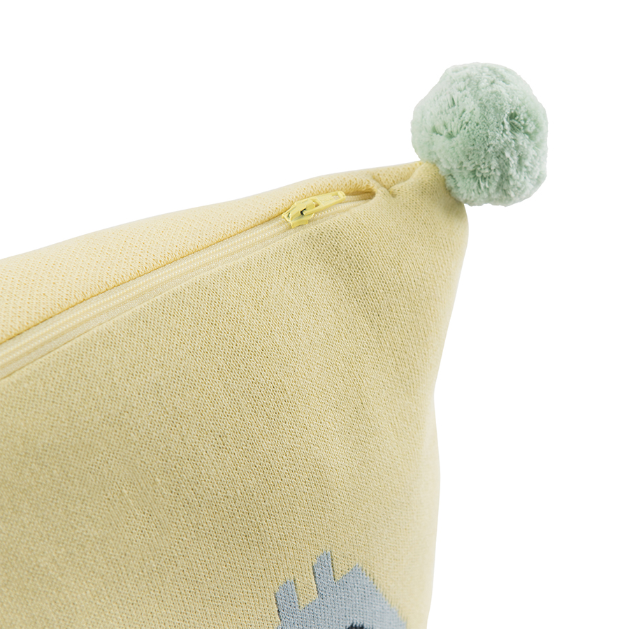 Подушка декоративная с помпонами Ежик ugo из коллекции tiny world 35х35 см Tkano DMH-TK20-KIDS-CU0003 - фото 5