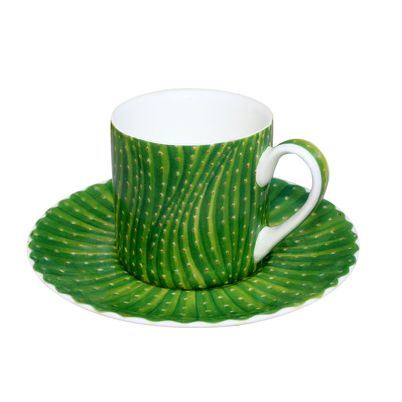 Кофейная пара 100 мл Taitu Cactus чашка кофейная с блюдцем 100 мл maxwell