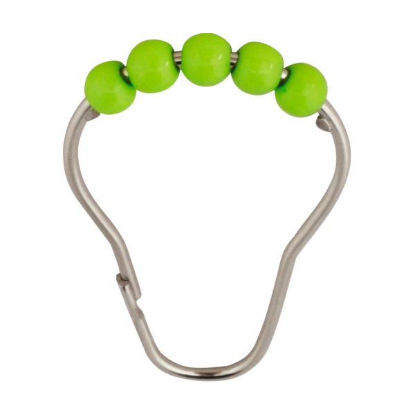 Кольца для штанги комплект 12 штук с зелёными шариками Ridder нормированные кольца