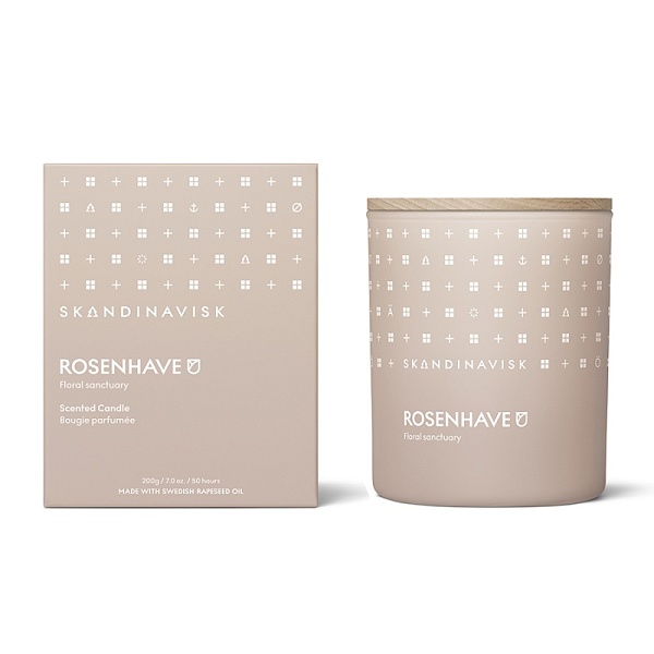 Свеча ароматическая Skandinavisk Rosenhave с крышкой 200 г
