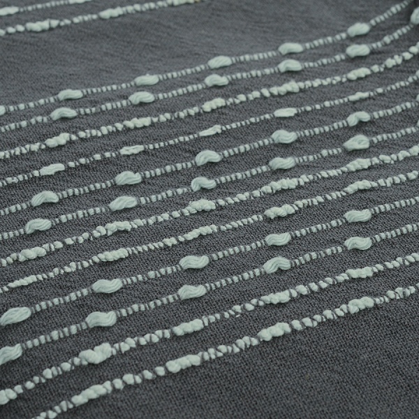 Покрывало хлопковое 180 х 250 см Tkano Ethnic серый