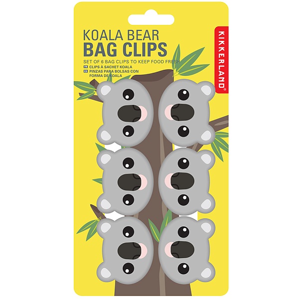 Набор зажимов для пакетов Kikkerland Koala 6 шт