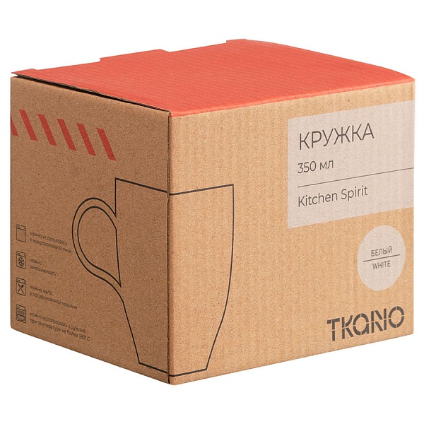 Кружка 350 мл Tkano Kitchen Spirit белый