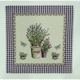 Салфетка гобеленовая 45 х 45 см Le Gobelin Лаванда бабочки