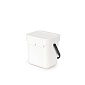 Ведро для мусора 3 л Brabantia Sort&Go белый