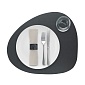 Салфетка подстановочная фигурная 37 х 44 см Skinnatur tornado dark grey