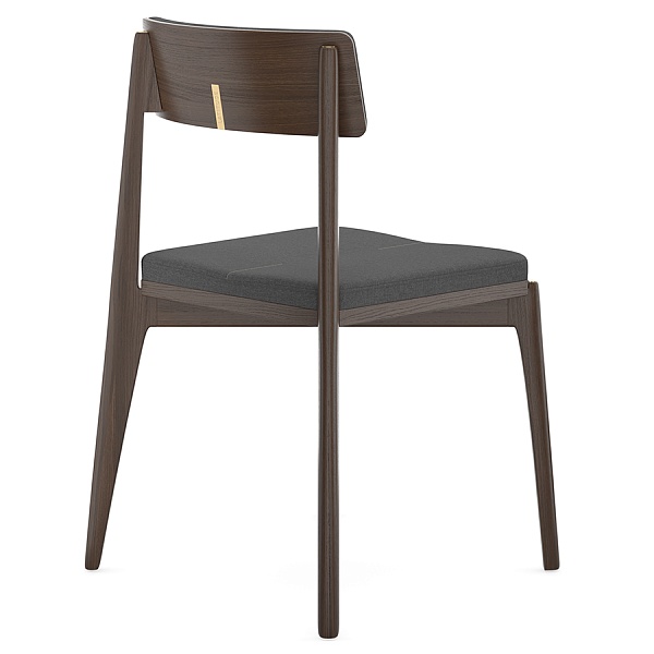 Стул aska, рогожка, венге/темно-серый