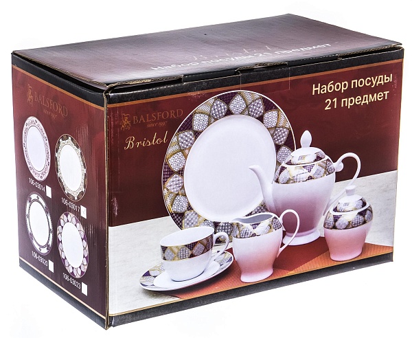 Чайный сервиз 6 персон Balsford Бристоль Роберт 21 предмет