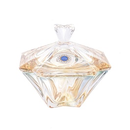 Конфетница 15 см Bohemia Gold Metropolitan с крышкой