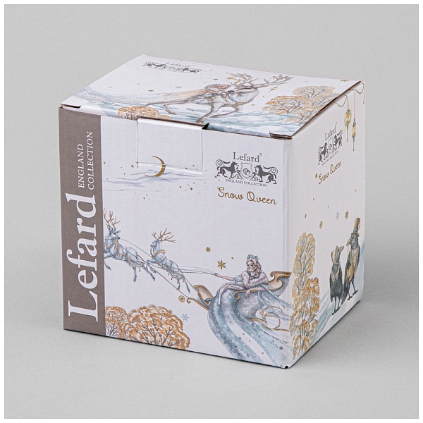 Кружка 400 мл Leaf Снежная королева белая