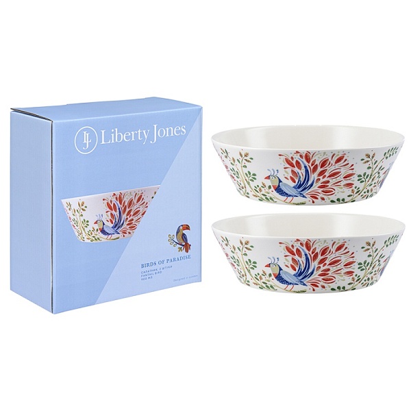 Набор салатников 2шт 900мл Fantail Bird в подарочной коробке