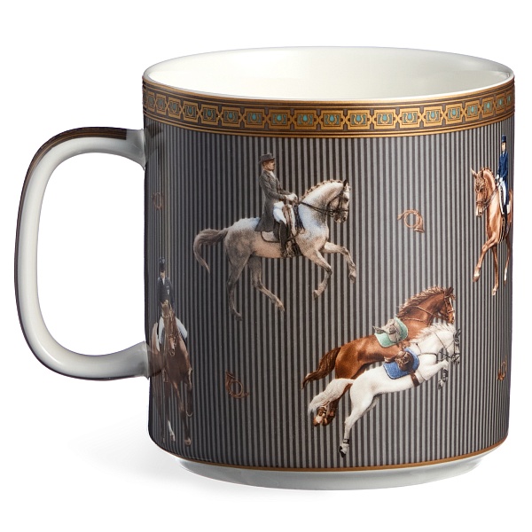 Кружка 400 мл Lefard Horse Club серая