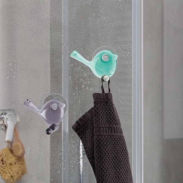 Крючок для душа настенный Koziol PIEP мятный