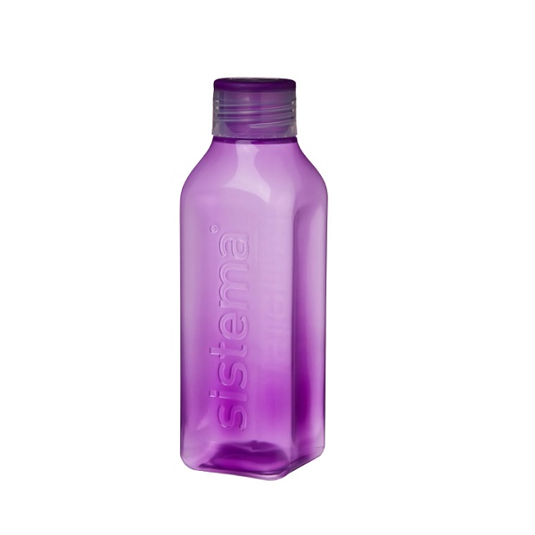 Бутылка квадратная 725 мл Sistema Hydrate фиолетовый