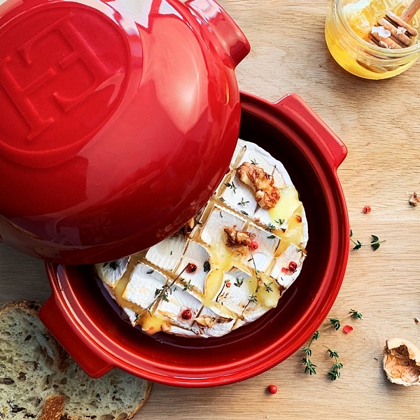 Форма для запекания с крышкой 19,5 х 17,5 см Emile Henry Гранат