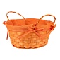 Кашпо плетеное, оранжевый