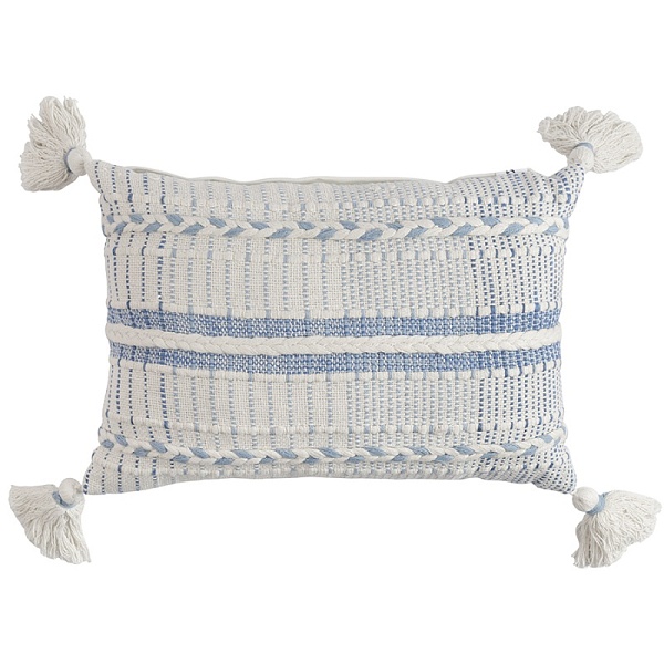 Подушка декоративная с вышивкой и кисточками из коллекции ethnic , 35х60 см