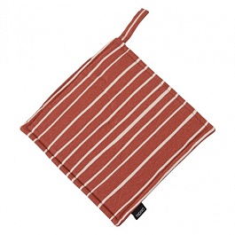 Прихватка из хлопка 22 х 22 см Tkano Prairie Полоски терракотовый