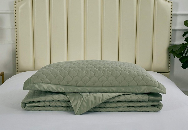 Комплект покрывало и наволочки 160 х 220 см Sofi de Marko Роксалана олива