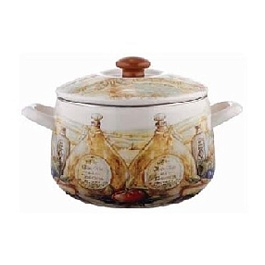 Кастрюля эмалированная 4,3л Тоскана