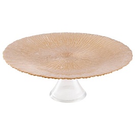 Блюдо сервировочное на ножке 33 см Akcam Лунное сияние