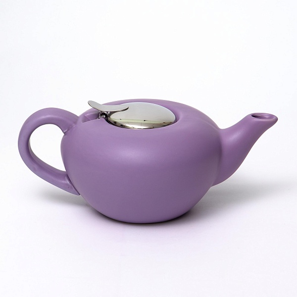 Чайник заварочный  Elrington 1 л с фильтром Феличита, фиолетовый
