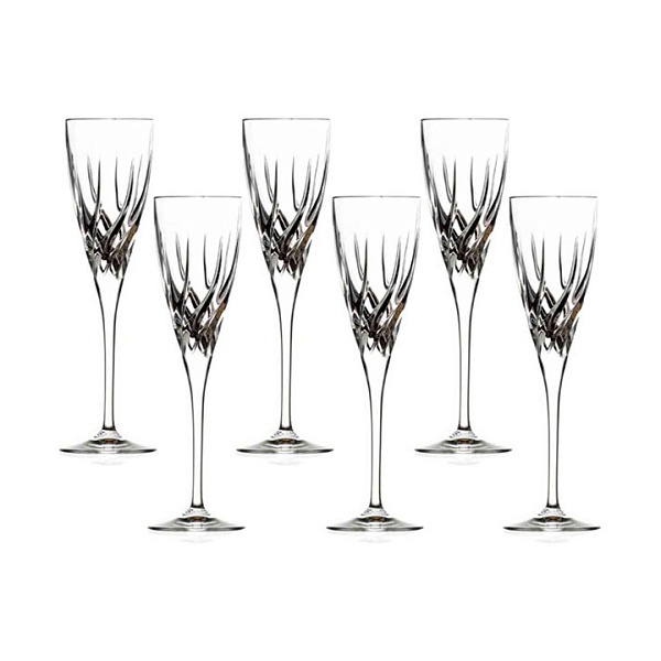 Набор бокалов для шампанского 130 мл RCR Trix 6 шт