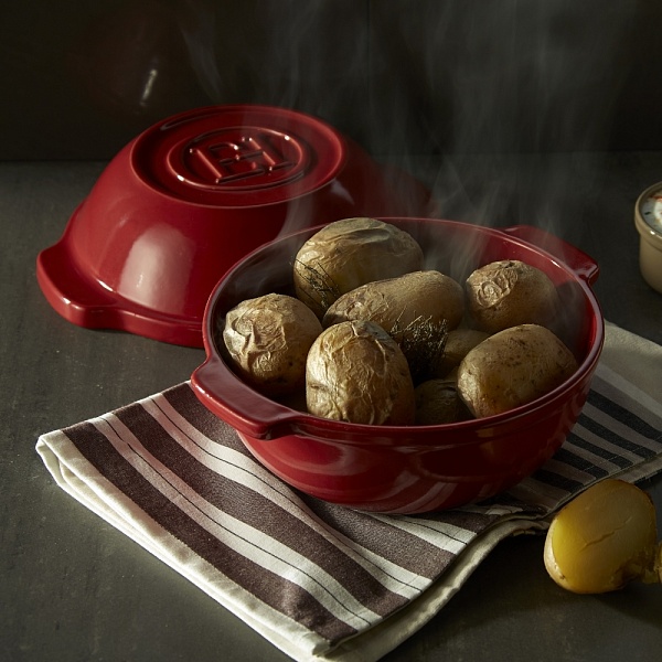 Форма для запекания с крышкой 19,5 х 17,5 см Emile Henry Гранат