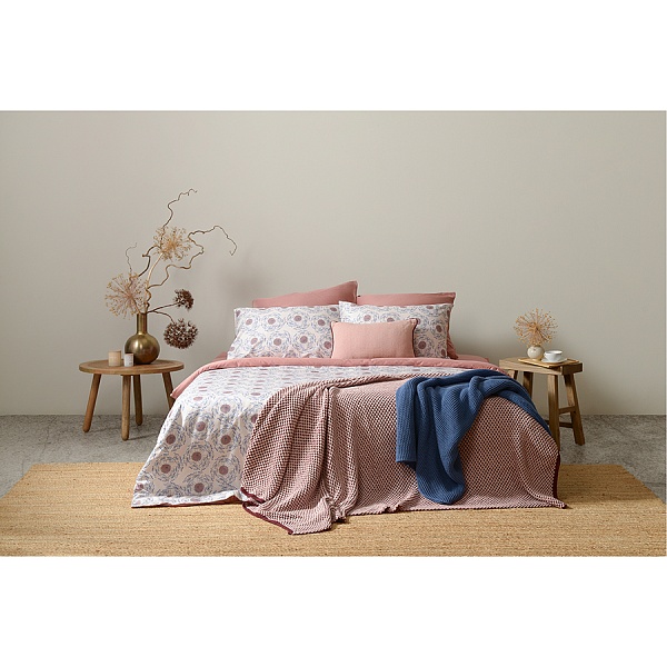 Комплект постельного белья Воздушный цветок 150 х 200 см Tkano Prairie тёмно-розовый