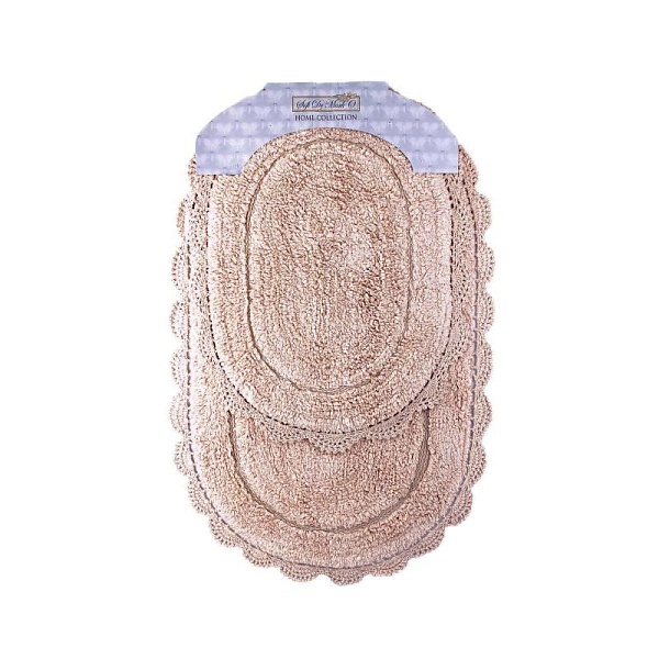 Набор ковриков для ванной Sofi de Marko Melinda 2 шт персиковый