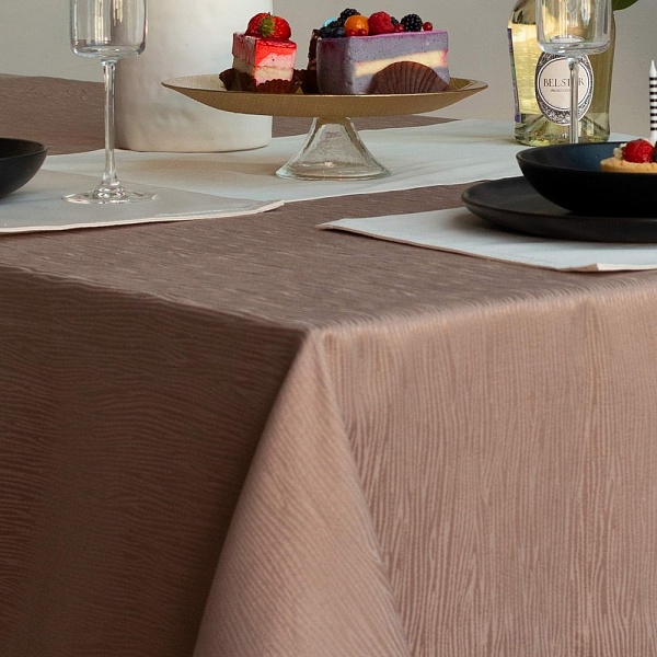 Скатерть 140 х 180 см Sofi de Marko Джинни кофе