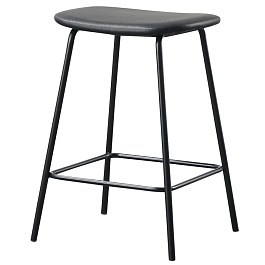 Стул барный randall, черный, экокожа