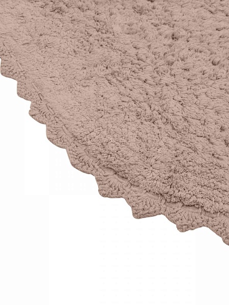 Hanna (пудра) Коврик для ванной кружевной 60х100