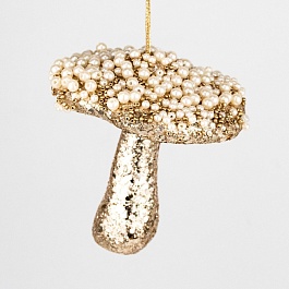 Украшение подвесное Гриб 10 х 10 х 10 см Азалия золотое