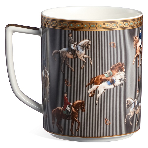 Кружка 560 мл Lefard Horse Club серая