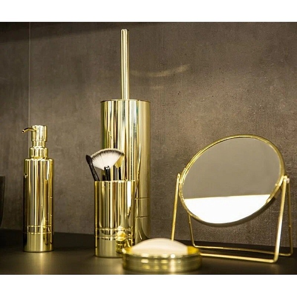 Ерш д/унитаза London золото